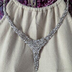 Costume Jewelry Vintage Style Diamond Necklace